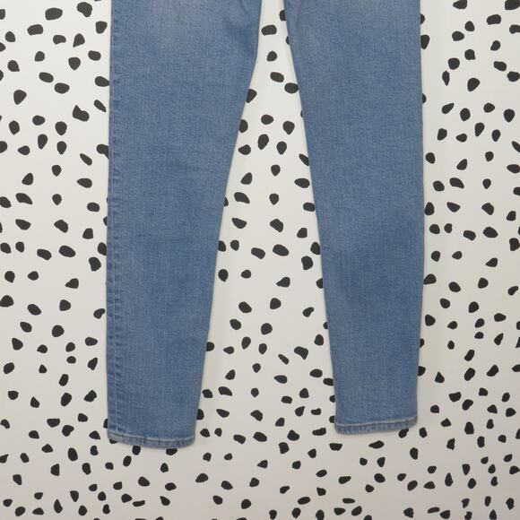 Re/Done Originals Light Wash Denim 90’s High Rise Skinny Ankle Crop Jeans - Picture 8 of 13